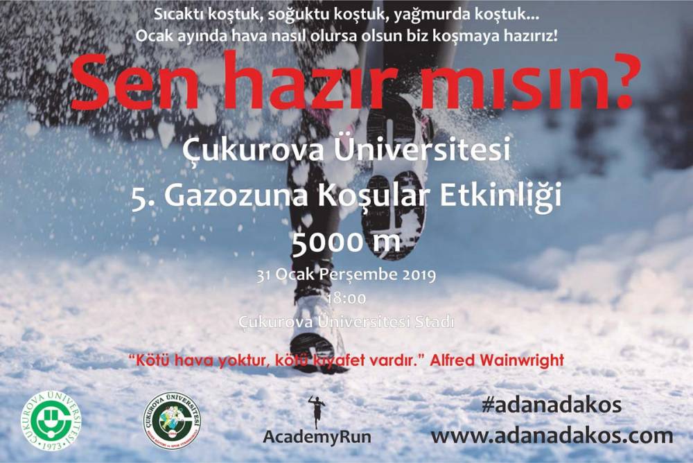 Çukurova Üniversitesi 5. Gazozuna Koşular Etkinliği