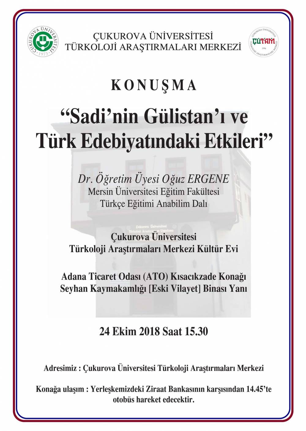 Sadi'nin Gülüstan'ı ve Türk Edebiyatındaki Etkileri